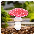 thumbnail image 1 of ICERUN Garden Statues,Luminous Mushroom Sculpture Resin Animals,Dreamy Nightview Garden Decor for Outside,Style1, 1 of 7