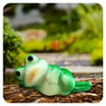 thumbnail image 1 of ICERUN Garden Statues,Relaxed Frog Sculpture Fairy Garden Accessories,Eco Friendly Resin Statues Outdoor Decorations for Yard,Style2, 1 of 7