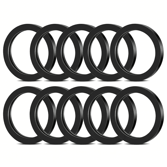 ICERUN Gas Can Spout Gaskets Seals Replacement, 10Pcs Rubber Fuel Can Spout Sealing Rings for Most Gas Can Spouts
