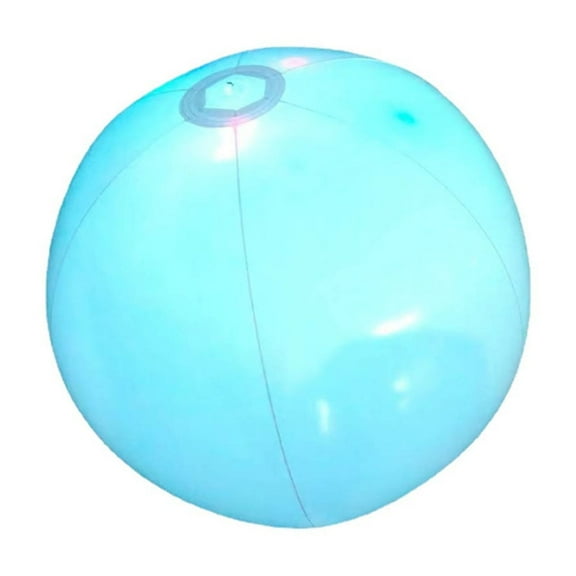 ICERUN Giant Beach Ball, Colorful LED Inflatable Beach Balls for Outdoor Fun, Waterproof Pool Toys with 16 Color Options