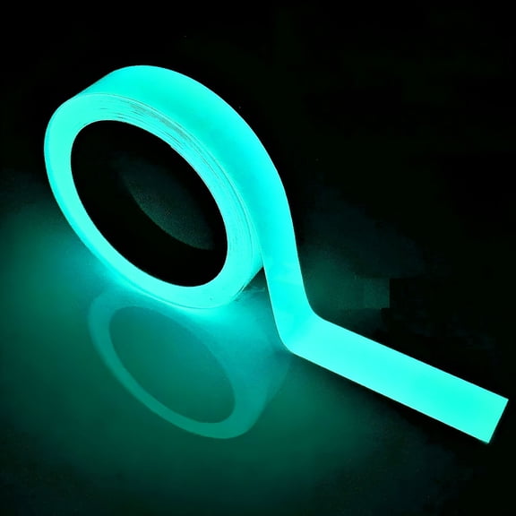 ICERUN Glow in the Dark Sticker Tape, 9.8 FT Luminous Photoluminescent Emergency Roll, for Emergency Exit, Stairs, Theater, Home Safety.