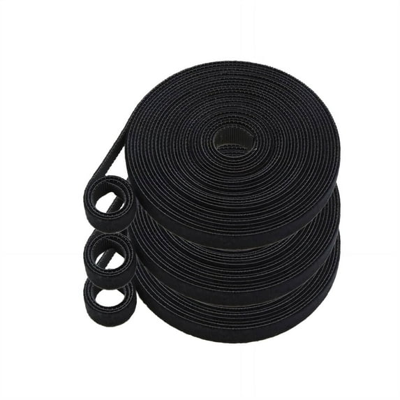 ICERUN Green Plant Tie,Multi-Purpose Garden Tie Garden Plant Tie,Nylon Material Plant Tie,Black,5m