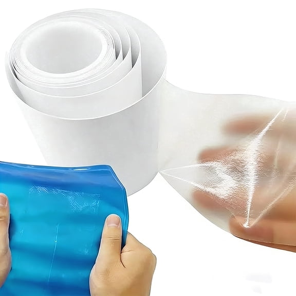 ICERUN Inflatable Patch Repair Kit Waterproof Heavy Duty, Clear Tpu Repair Tape for Bounce House, Tent, Canvas, Canopy, Pool Floats, Swimming Ring