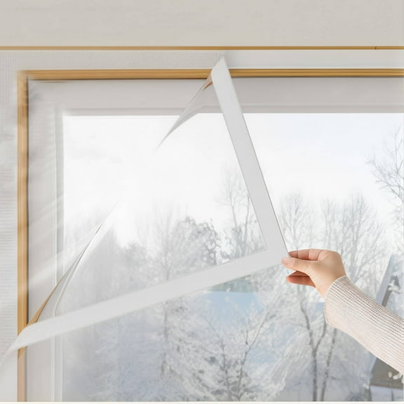 ICERUN Insulation Kit Insulation Kit Window Insulation for Winter Plastic Windows Weatherproof Plastic for Windows for Winter Style 1 120*160cm