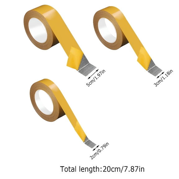 ICERUN Mesh Double Sided Duct Tape 20m Yellow Strong Adhesive Tape