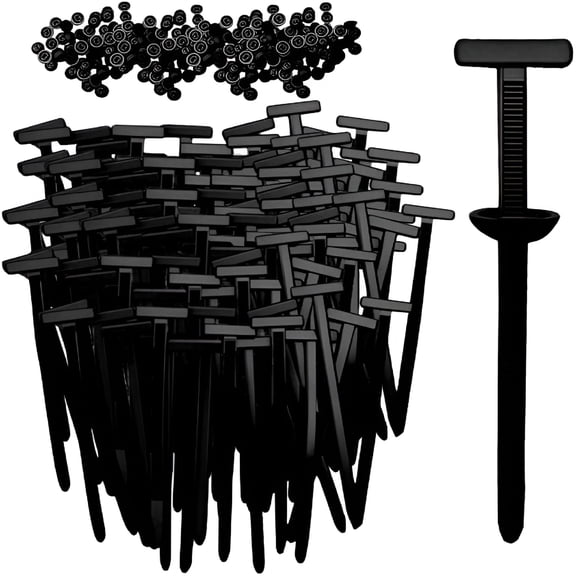 ICERUN Nylon Universal Cable Tie Buckle Heavy Duty Self-Locking Zip Ties with Pin & Button,UV-Resistant Fasteners for Auto Repair (30PCS)