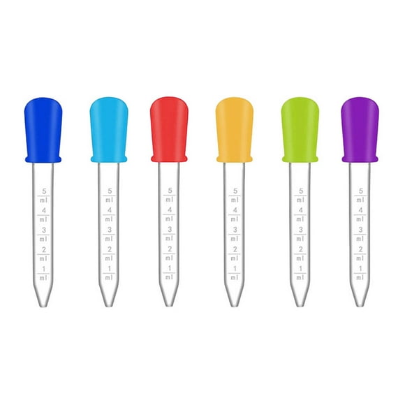 ICERUN Oral Syringe,Precise Child Medicine Dropper,Accurate Measurements Children Dropper,6-Pack