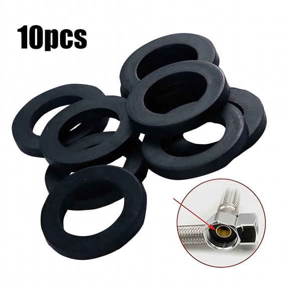 ICERUN Rubber Washers Gasket 10pcs Bathroom Shower Pipe Washers Rubber Ring Faucet Seal