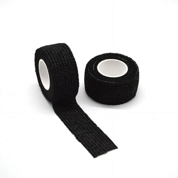 ICERUN Self Adhesive Bandage Wrap,Abrasion-Resistant Wrist Tape,High Elasticity Coban Wrap,Black
