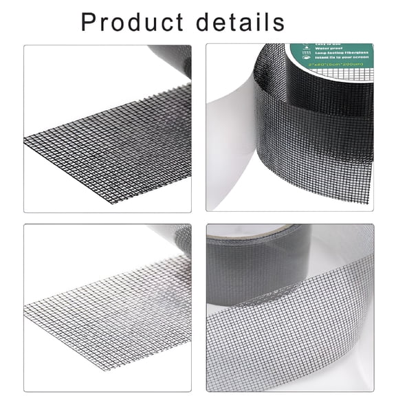 ICERUN Self Adhesive Screen Repair Tape for Quick Fixing Fiberglass Mesh Repair Patches of Holes & Tears in Window Meshes
