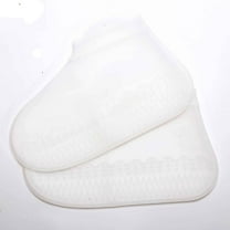 ICERUN Shoe Covers,Silicone Booties for Shoes Covers,Non-Slip Disposable Shoe Covers for Home and Travel,M