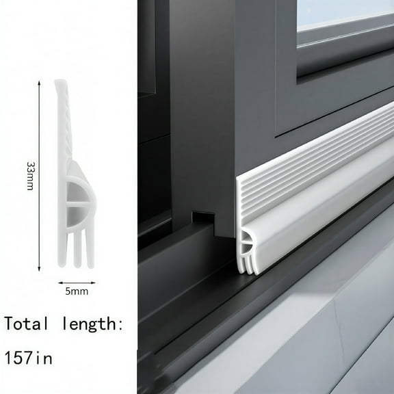 ICERUN Sliding Door And Window Sealing Strips Windproof Thermal Insulation Film 157in