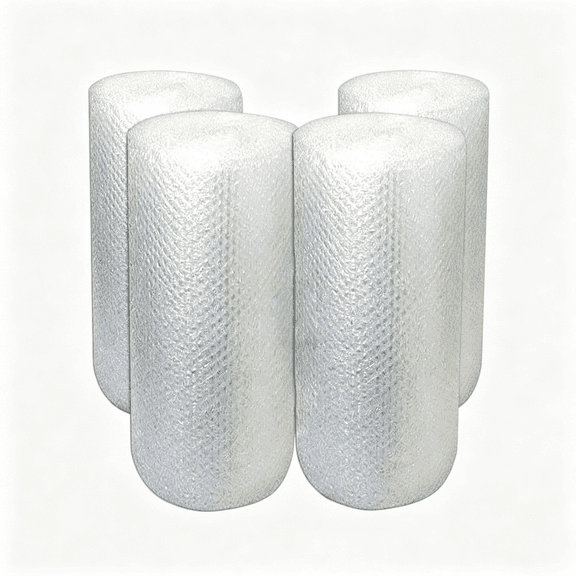 ICERUN Small Reusable Bubble Wrap for Packing Rolls,4 X 20 Feet,Perforated Every 12",Lightweight,4 Pack