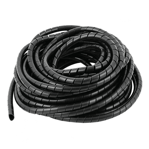 ICERUN Spiral Cable Wrap - 25 Ft 3/8" Spiral Wire Wrap Cord Covers Bundle Sleeve Hose for Computer Electrical Wire Organizer (25 Ft 3/8" Spiral Wire Wrap Spiral Cable Wrap 3/8 Inch-25Ft)
