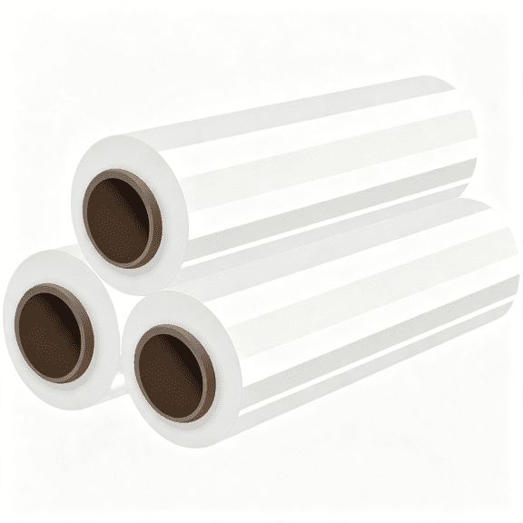 ICERUN Stretch Wrap Film 15" X 760Ft Shrink Wrap Roll Industrial Strength | Clear Plastic Wrap Heavy Duty Self-Adhering Cling Wrap for Furniture Moving, Luggage Packing, Pallet Wrap, 60 Gauge