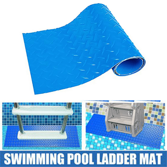 DERONA Swimming Pool Ladder Mat,Non-Slip Pool Ladder Pad for Step Protection,Universal Fit