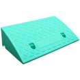 thumbnail image 1 of ICERUN Wheelchair Ramp,50*27*13cm Wheel-Resistant Car Ramp,Snap together Custom Length Threshold Ramps for Doorways,Green, 1 of 3