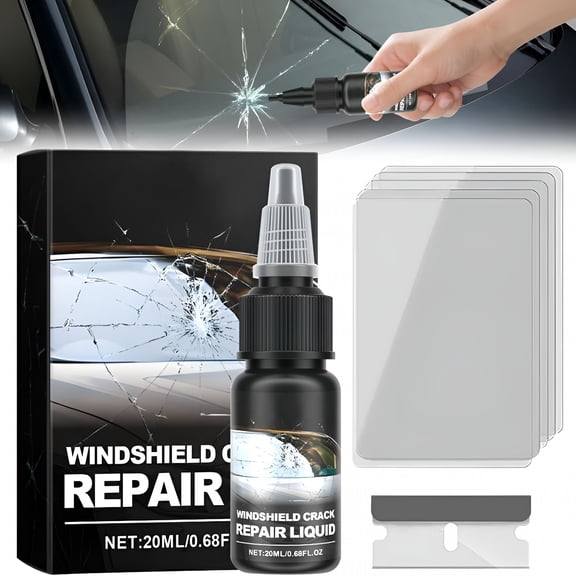 ICERUN Windshield Crack Repair Kit,Glass Crack Repair Kit,Car Windshield Crack Repair Fluid Quick Fix Windshield&Glass Repair Tools for Windshields