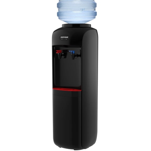 ICEVOKE Top Loading Hot & Cold Water Cooler with Child Safety Lock, for 3 or 5 Gal, ETL Approved