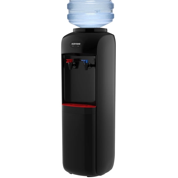 ICEVOKE Top Loading Hot & Cold Water Cooler with Child Safety Lock, for 3 or 5 Gal, ETL Approved