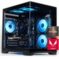 thumbnail image 1 of ICEWOLF Gaming Desktop PC AMD Ryzen 7 5700G Radeon Vega Graphics,16GB Ram 1TB SSD,WIFI BT Argb Fans Win 11 Pro, 1 of 16