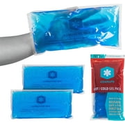ICEWRAPS 6"x12" Flexible Gel Reusable Ice Packs for Injuries, After Surgery and Pain Relief | Neck, Knee, Hip, Back and Shoulder | Hot Cold Compress Swelling | 2 in a Pack