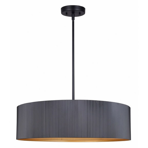 ICH1119A03BK22 Canarm Inc Rexton - 3 Light Chandelier-56.63 Inches Tall and 22 Inches Wide
