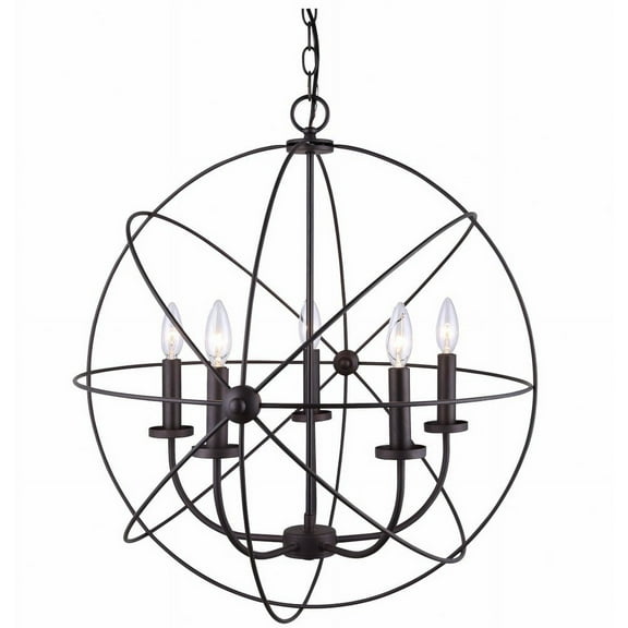 Canarm 5 Light Chandelier Oil Rubbed Bronze