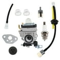 thumbnail image 1 of ICHTHYOSAUR Carburetor Fuel Line Kit for Echo SRM-280 SRM-280T SRM-280U SRM-280S Timmer A021001340 Carb Primer Bulb Spark Plug Grommet, 1 of 6