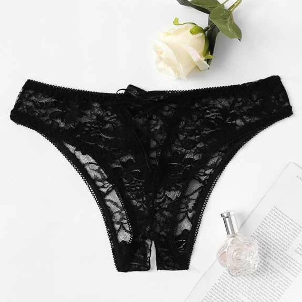 ICHUANYI 1PC Women Sexy Floral Lace Panty Underwear Brief Plus