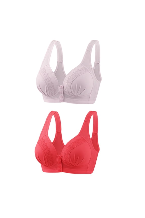 ICHUANYI 2 PCS Women's Underwear No Steel Ring Lactation Vest Brass Back Adjustment Yoga Running Bras New Trending 2024