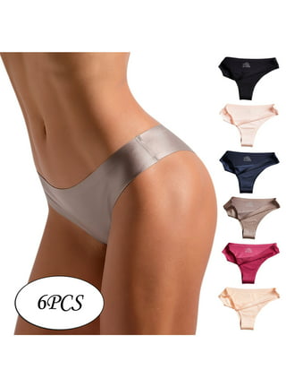 Womens Seamless Soft Underwear Plus Size Panty for Ladies Breathable Ice  Silk Hipster Stretch Panties