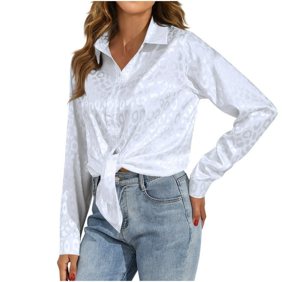 ICHUANYI Fall Shirts for Women, Women's New Trendy Long Sleeve Blouse Pullover Casual Solid V Neck Tops Outwear Streetwear 2024
