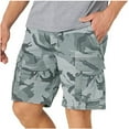 thumbnail image 1 of ICHUANYI Fashion Men's Pocket Zipper Resilience Leisure Time Tooling Short Pants, 1 of 7