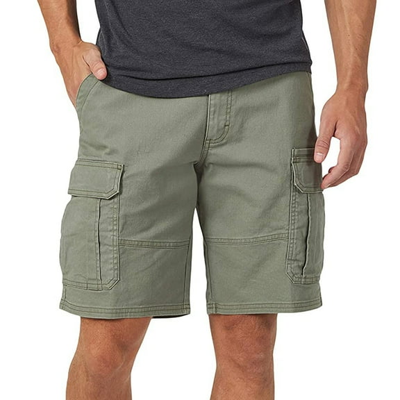 ICHUANYI Fashion Men's Pocket Zipper Resilience Leisure Time Tooling Short Pants
