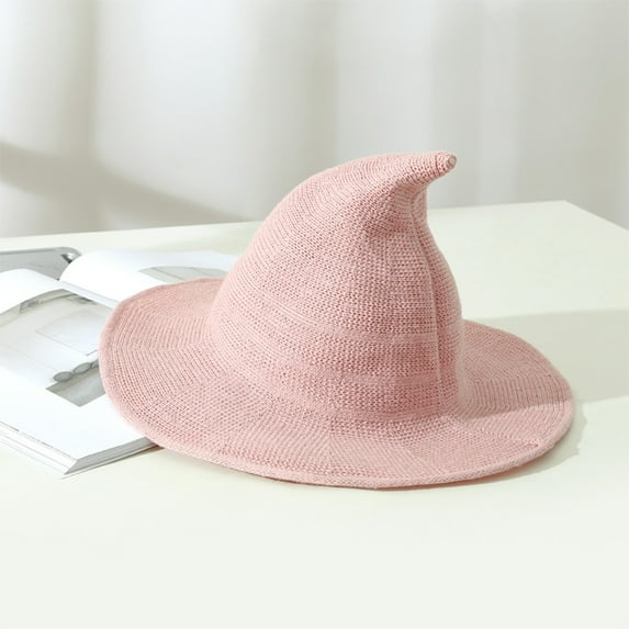 ICHUANYI Halloween Adult Witches Hats for Women Solid Hat Costume Accessories Halloween Party Witch Hat