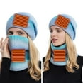 thumbnail image 1 of ICHUANYI Heated Beanie Hat and Neck Warmer Set Warm Scarf Knit Hat USB Heated Hat Scarf Set for Skiing Cycling, 1 of 7