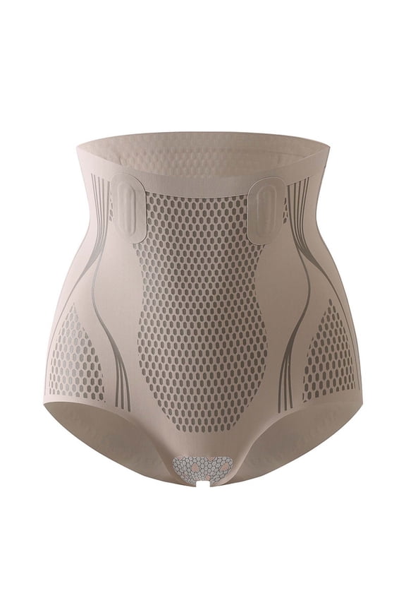 ICHUANYI Ice Silk Fiber Repair Shaping Shorts Liquid High Waisted Seamless Hip Lifting And Abdominal Tightening Pants New Year Fashion