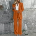 thumbnail image 1 of ICHUANYI Ladies Fashion Casual Slim Solid Color Suit Suit Office Two-piece Suit, 1 of 6