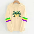 thumbnail image 1 of ICHUANYI Mardi Gras Outfit for Women Mardi Gras Embroidery Sweatshirt Party Carnival Long Sleeve Tees Tops, 1 of 4