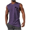 thumbnail image 1 of ICHUANYI Men Tank Top Crew Neck Solid Shirts Sports Shirts Sleeveless Tops Summer 2024, 1 of 5