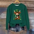 thumbnail image 1 of ICHUANYI St. Patrick's Day Sweatshirts for Women Green Printed Casual Loose Long Sleeve Fit Tops Hoodless Sweatshirts Top, 1 of 5