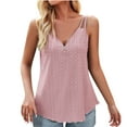 thumbnail image 1 of ICHUANYI Summer Fashion Womens Sleeveless Garment Comfortable Breathable V Neck Blouses Tops New Style, 1 of 1