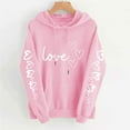 thumbnail image 1 of ICHUANYI Valentine Day Women's Hoodies Pullover Cute Heart Sweatshirts Long Sleeve Tops Hooded Sweatshirt, 1 of 5
