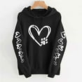 thumbnail image 1 of ICHUANYI Valentine Day Women's Hoodies Pullover Cute Heart Sweatshirts Long Sleeve Tops Hooded Sweatshirt, 1 of 5