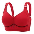 thumbnail image 1 of ICHUANYI Woman's Embroidered Glossy Comfortable Breathable Bra Underwear No Rims, 1 of 3