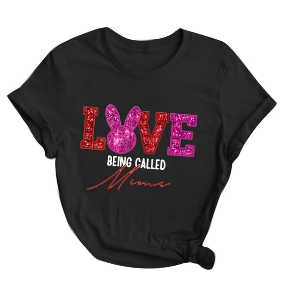 ICHUANYI Women Easter's Day Print T-shirt Trendy Comfortable Female Blouses Tops