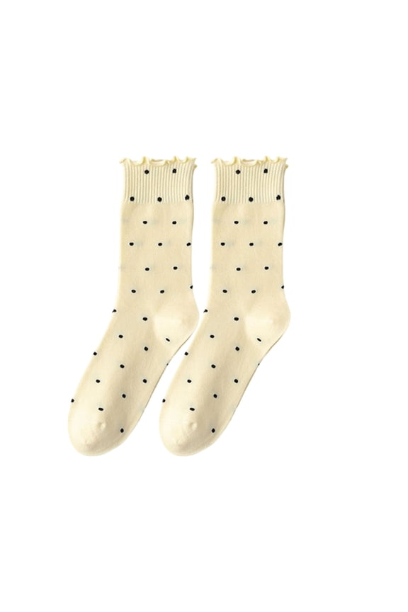 ICHUANYI Women Lace Ruffle Crew Socks Cotton Cute Princess Ankle Dress Lace Socks for Women