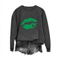 thumbnail image 1 of ICHUANYI Women's Crew Neck Tops Long Sleeve Pullover St. Patrick's Day Print Shirts Sweatshirts, 1 of 4
