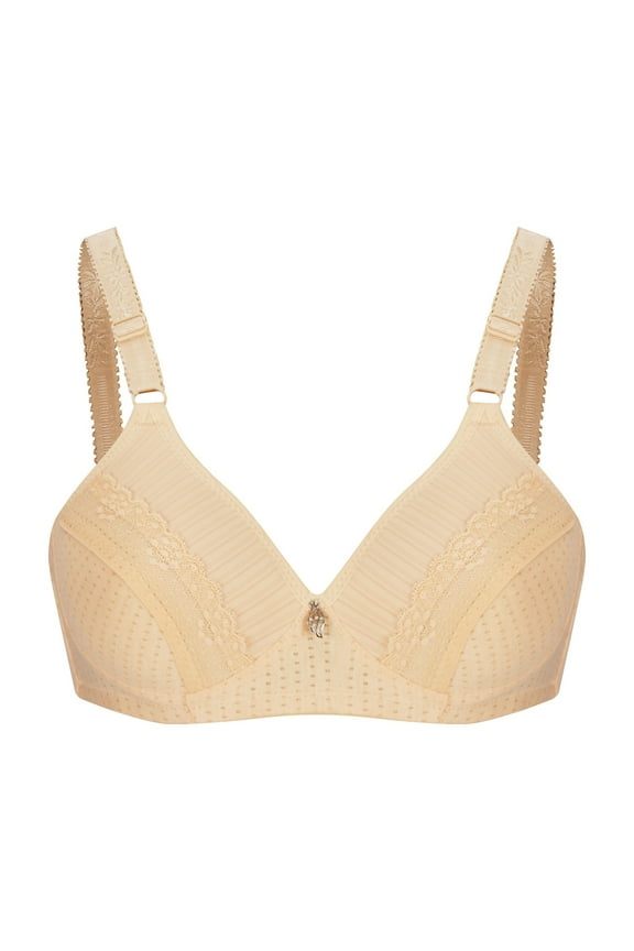 ICHUANYI Women's Embroidered Glossy Comfortable Breathable Brass Underwear No Rims